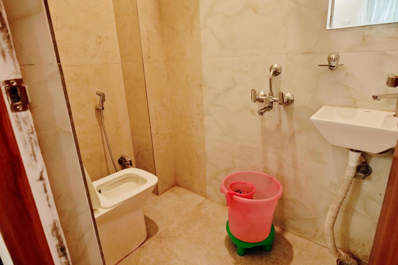 Attached private bathroom with shower